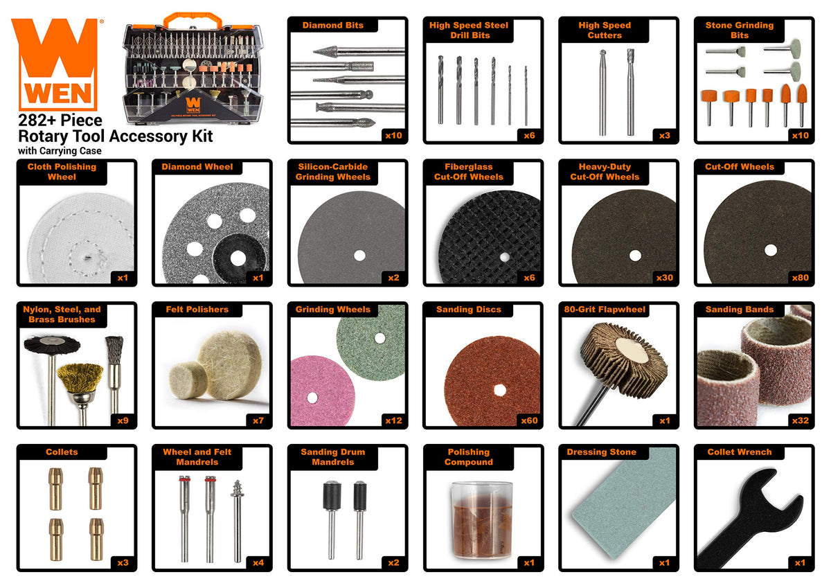 WEN wire and bristle brushes aid rust removal and surface prep