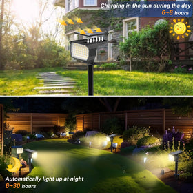 WENATY 46 LED beads provide bright outdoor ambiance.