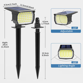 WENATY outdoor spot lights illuminate gardens, driveways, and pathways.