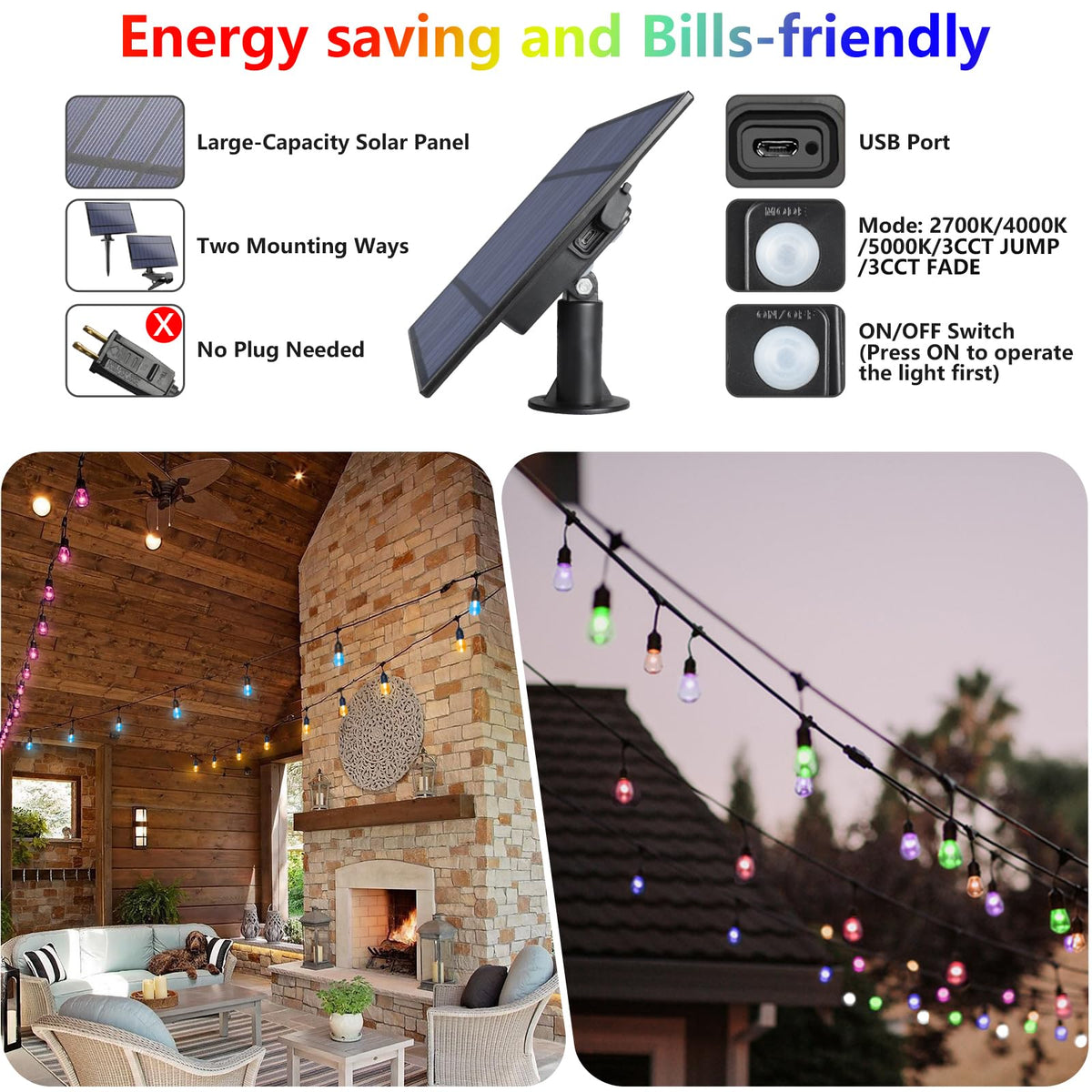 WENFENG IP65 waterproof, shatterproof strings withstand outdoor weather