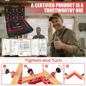 Includes portable storage case for WenCrew clamps and easy transport between sites.