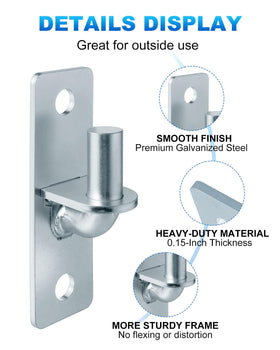 WENHUALI galvanized steel hinges withstand harsh weather, ideal for barns and fences.