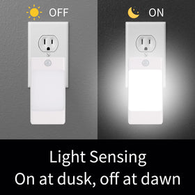 Wennyn 4-in-1 LED night light with dusk-to-dawn sensor activates at night