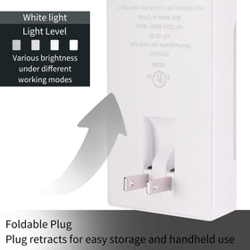 Wennyn 4-in-1 LED night light plugged into wall for constant charging
