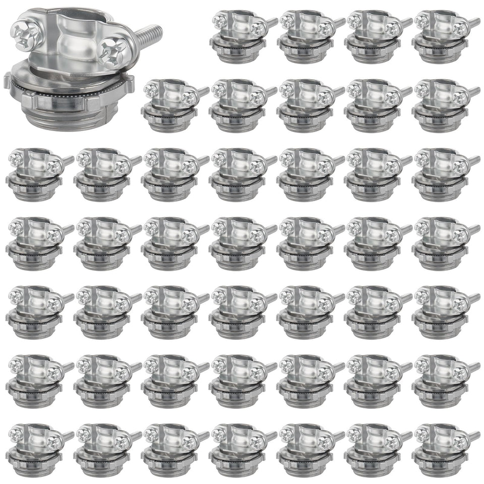 WENORA 50-pack 1/2 inch clamp-type connector ready for large projects.