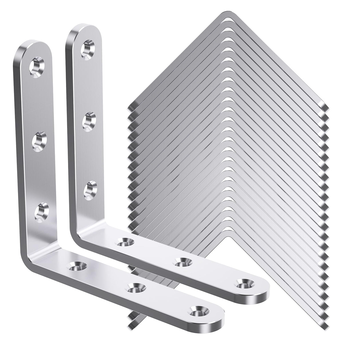 WENQUIT angle bracket 3inch 3mm for sturdy shelf support