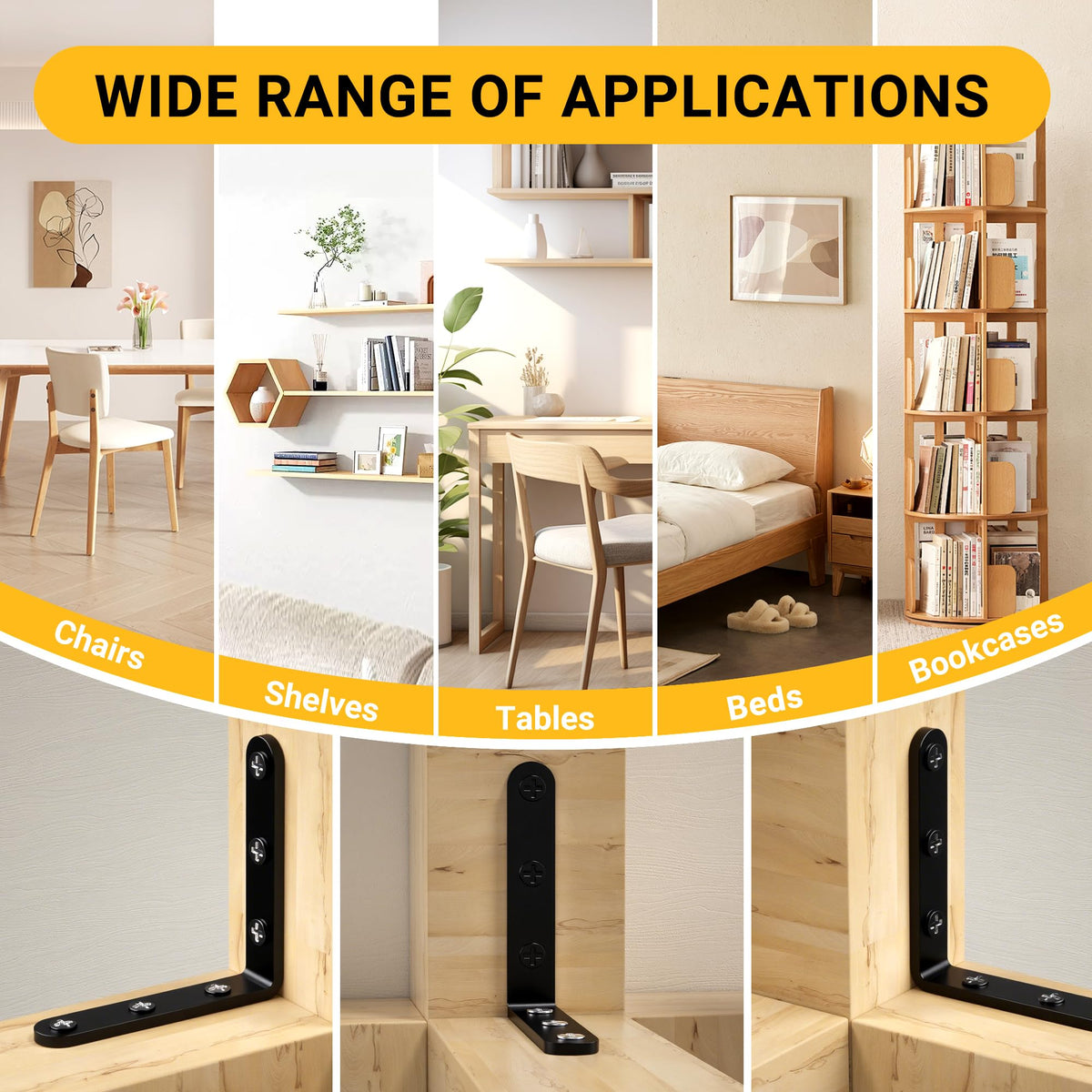 Easy-installation bracket holes designed for quick setup with WENQUIT hardware.