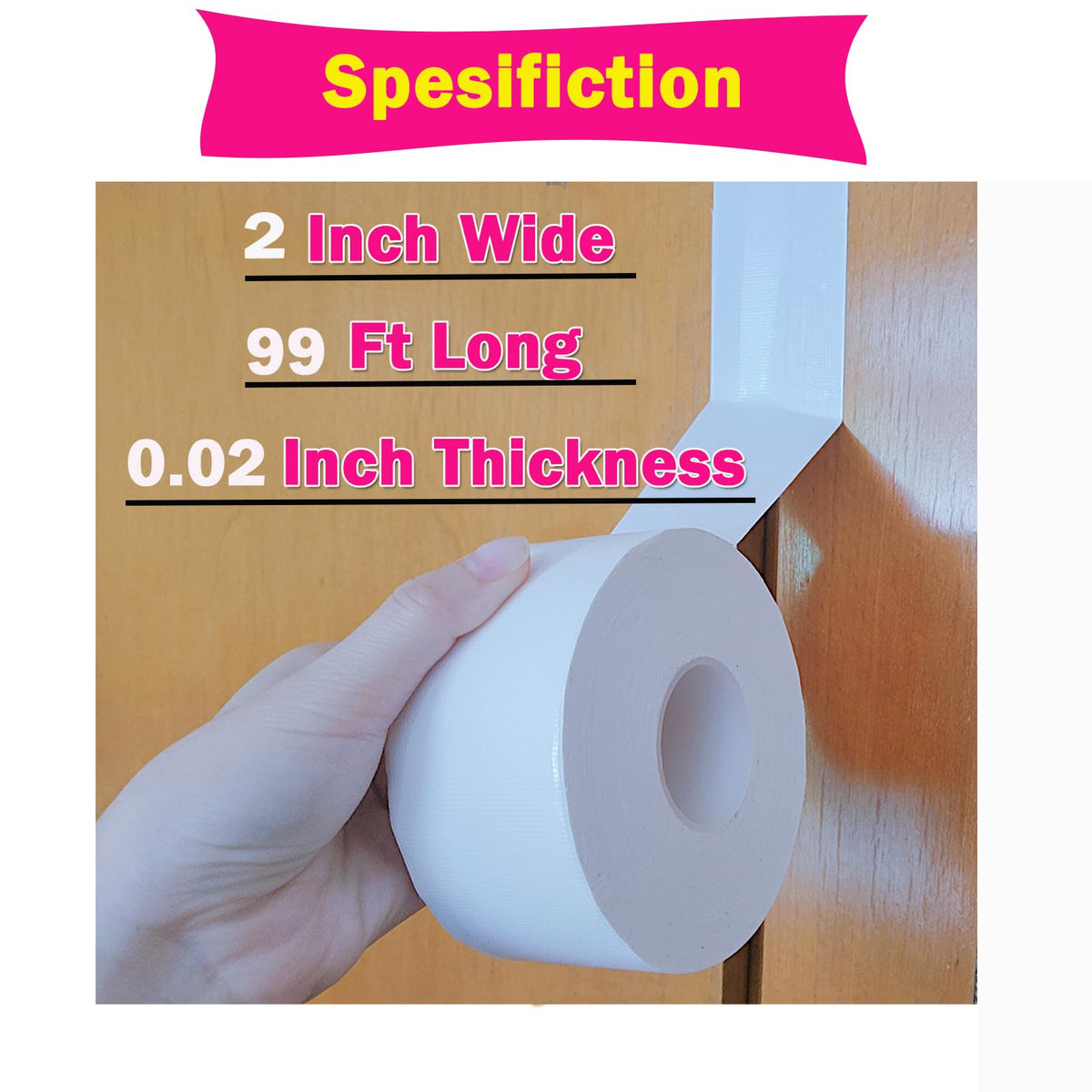WENSSKKU residue-free adhesive sticks to smooth surfaces without leaving marks.