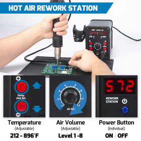 WEP 8786D-I-SE hot air nozzle set enables versatile rework options