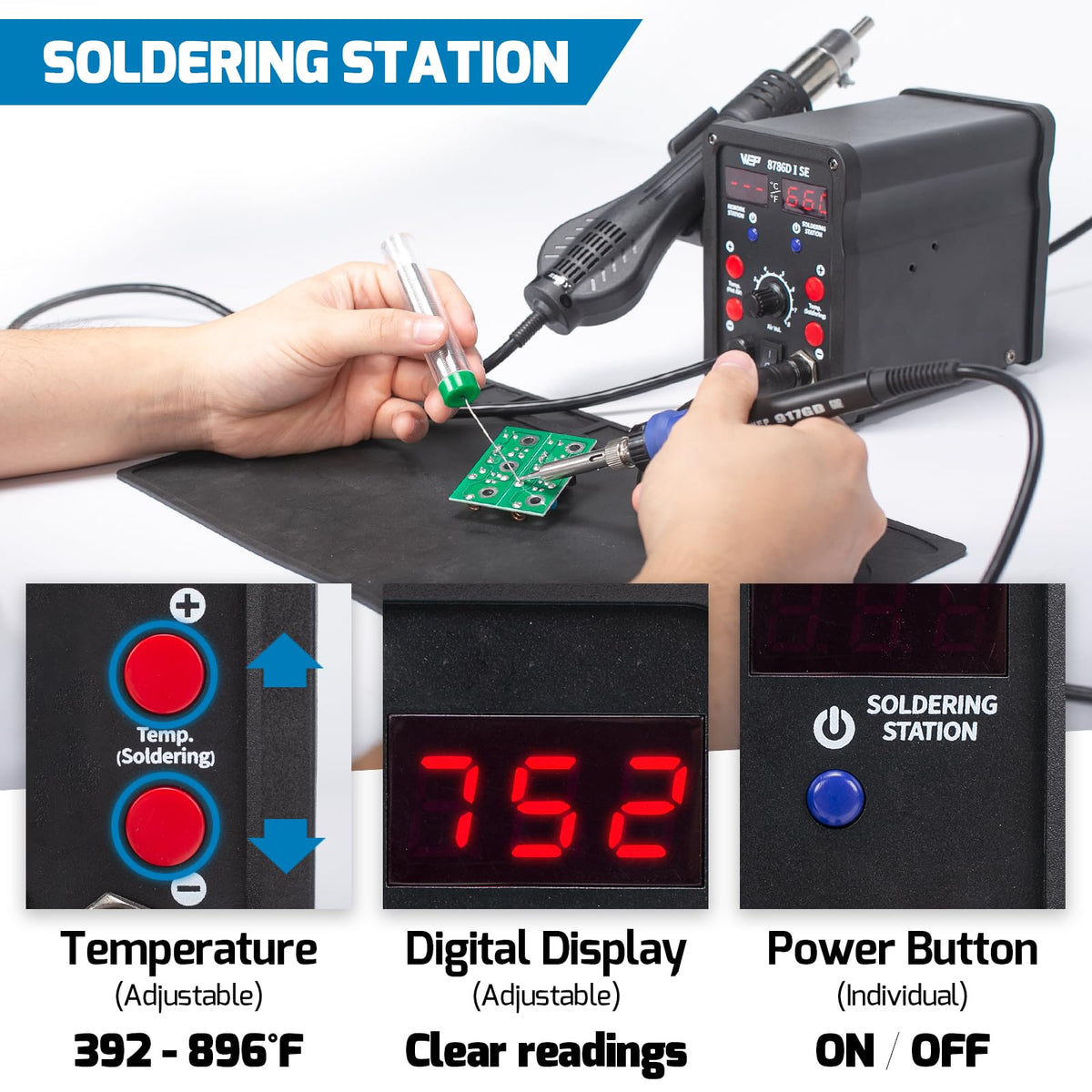 WEP 8786D-I-SE solder wire pack supports ready-to-use soldering projects