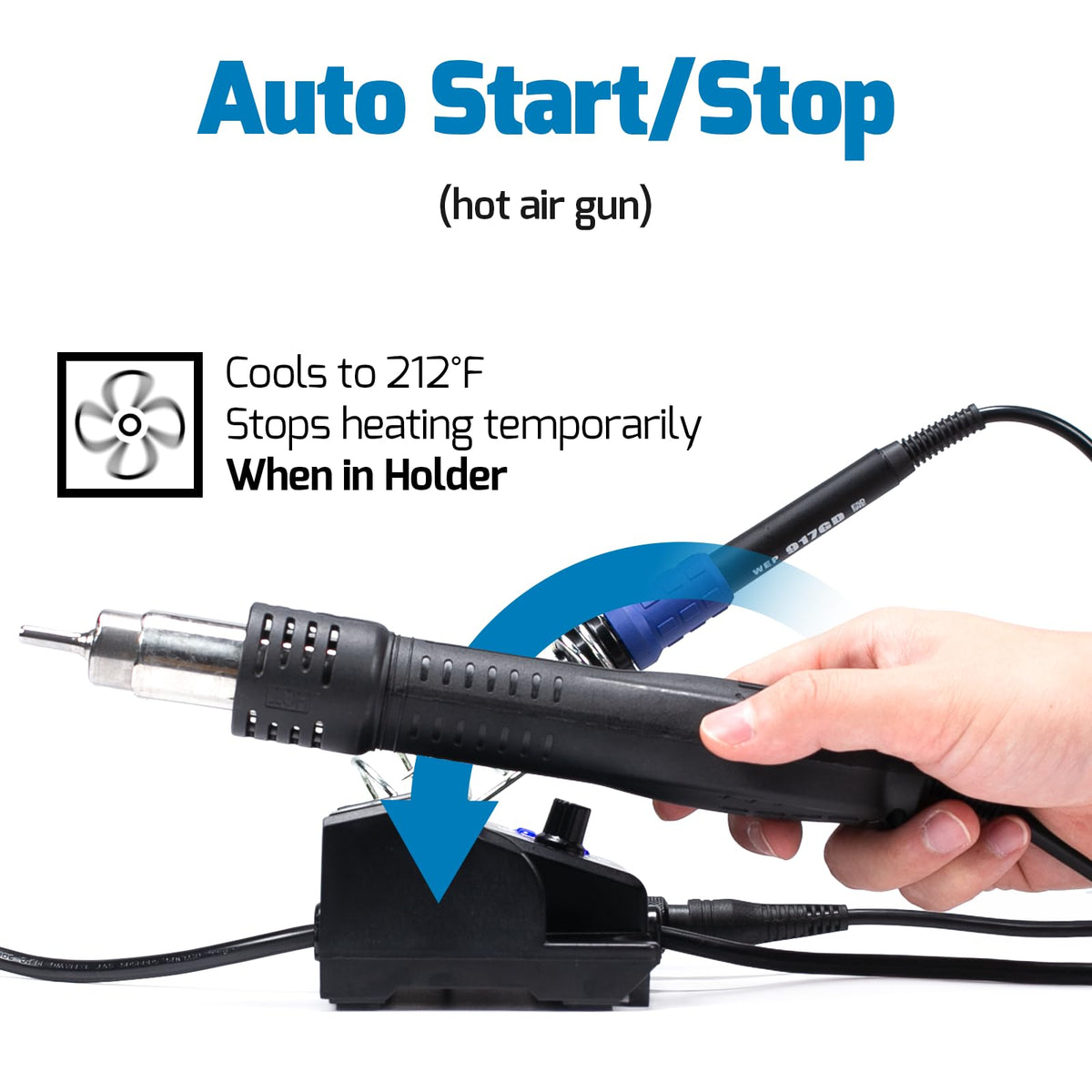 WEP 882D desoldering pump for quick removal with minimal board risk