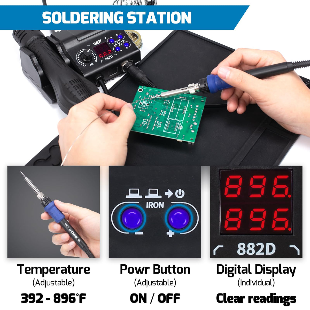WEP 882D solder wire spools two-pack for continuous soldering