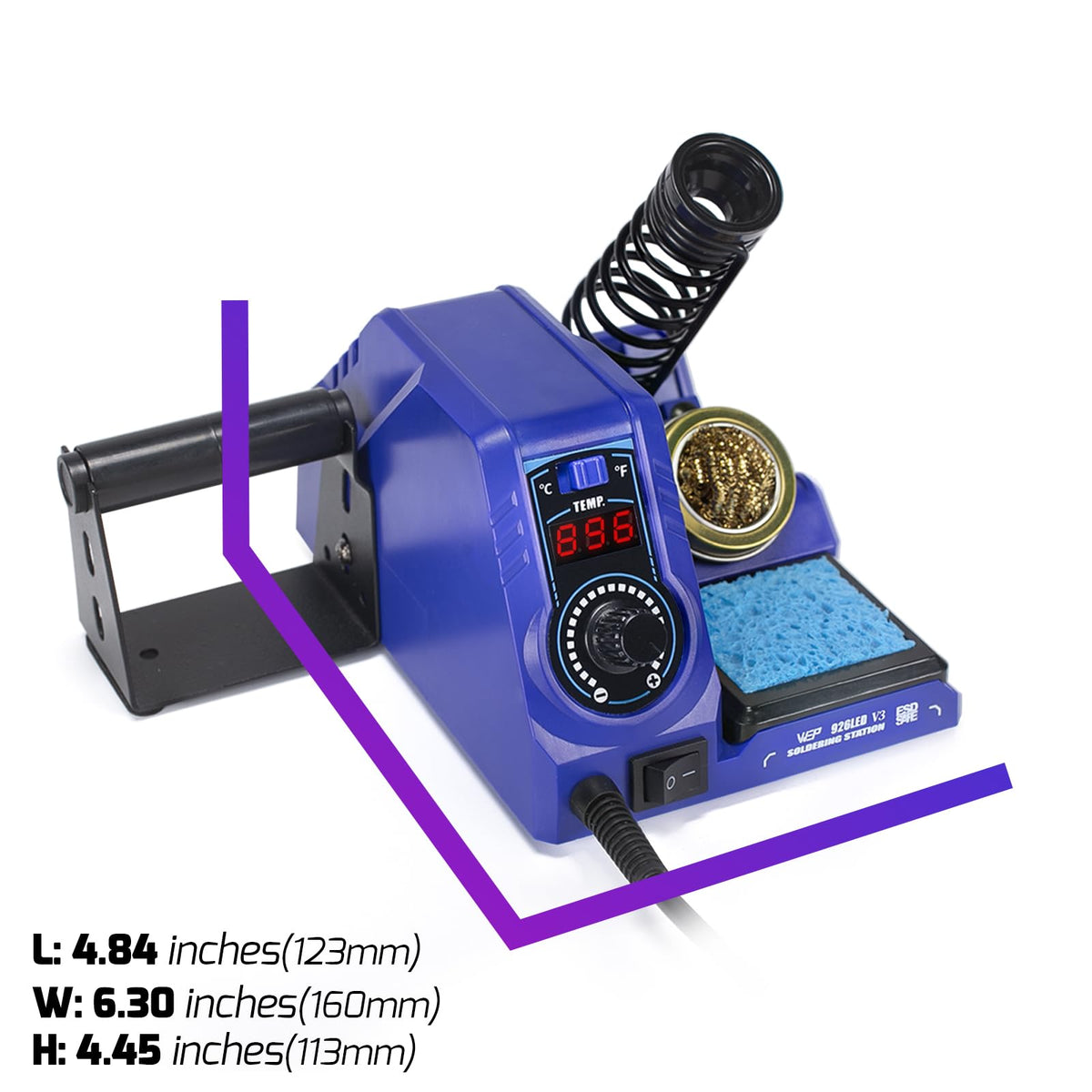 WEP 926LED V3 solder wire spool ready for immediate project use and clean joints