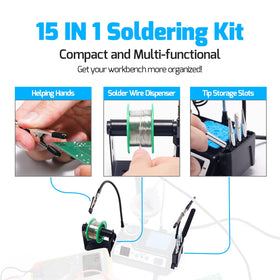 WEP 927-IV solder wire dispenser keeps wire organized and accessible