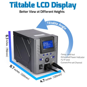 WEP 948D-I detachable desoldering gun for flexible handling in tight spaces