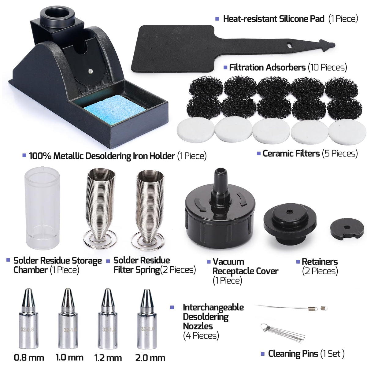 WEP 948D-I desoldering station tiltable display adapts to bench height