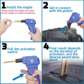 WEP 960-V 200 hot staples pack for fast ABS plastic repairs.