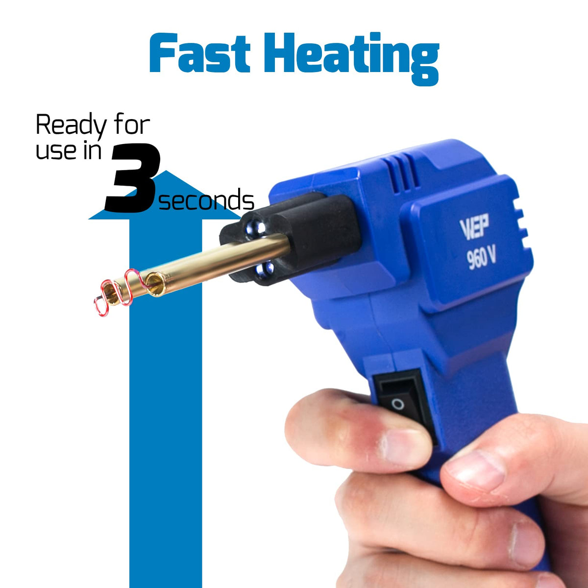 WEP 960-V included pliers for handling damaged parts during repair.