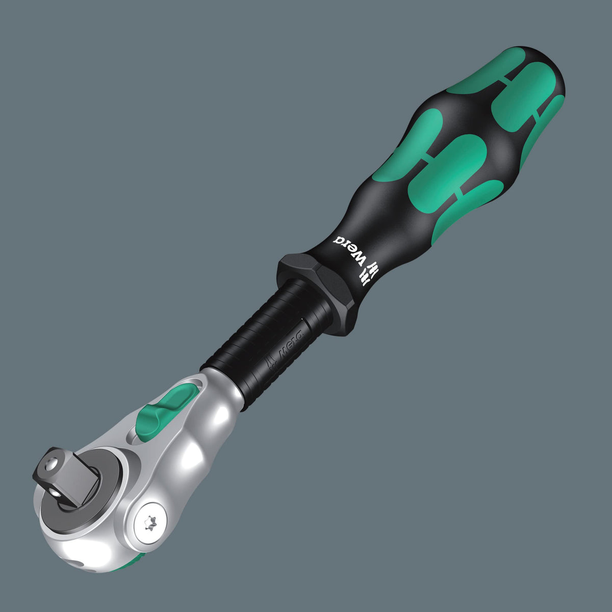 Wera ratchet Spin Sleeve enables rapid turning in cramped areas.