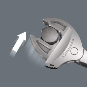 Wera Joker XL lever mechanism demonstrates anti-slip clamping on hex bolts