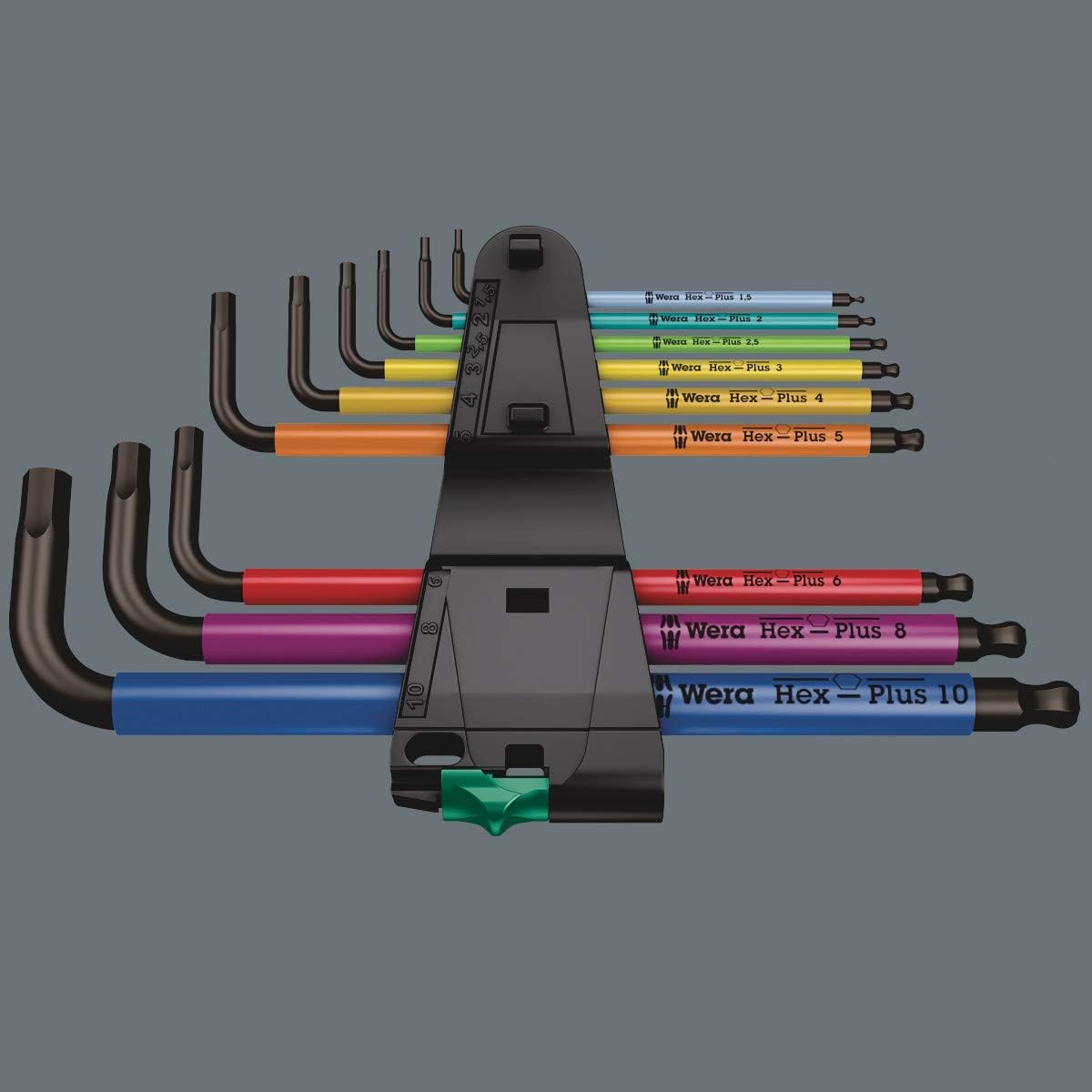 Wera long-arm with ballpoint enables reach in tight spots.