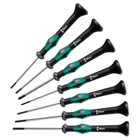 Wera 2035/2050 Kraftform Micro set main view showing compact ergonomic precision screwdrivers