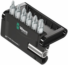 Wera Pozidriv Mini-Check pocket-case keeps bits neatly organized.