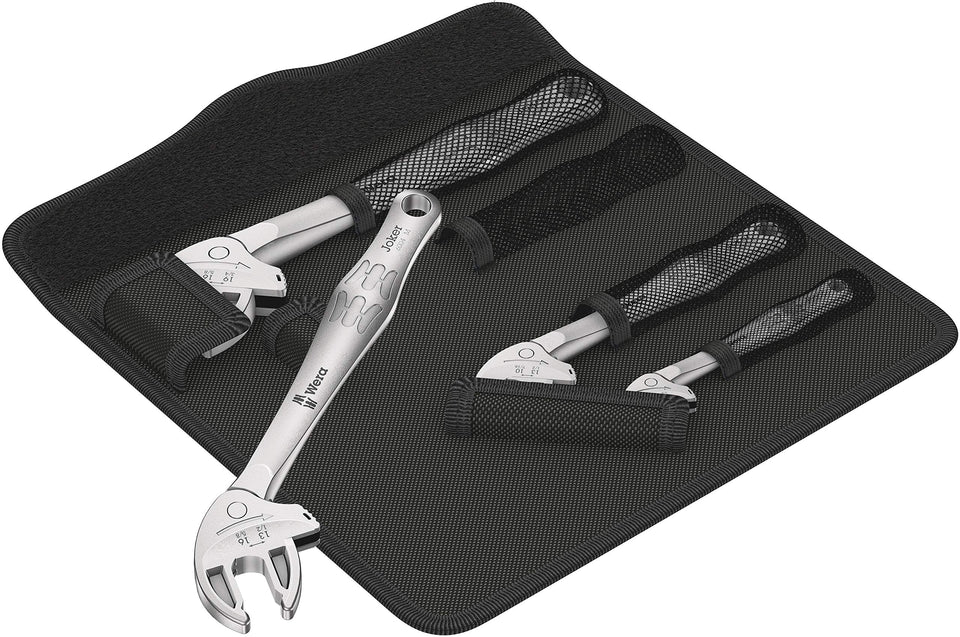 Wera 6004 Joker 4-set folding bag enables portable versatility for quick transport.