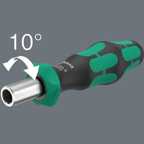 Wera Bitholding Screwdriver 36-tooth ratchet for precise control.