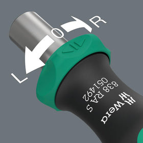 Wera Bitholding Screwdriver external hex drive for 1/4-inch bits.