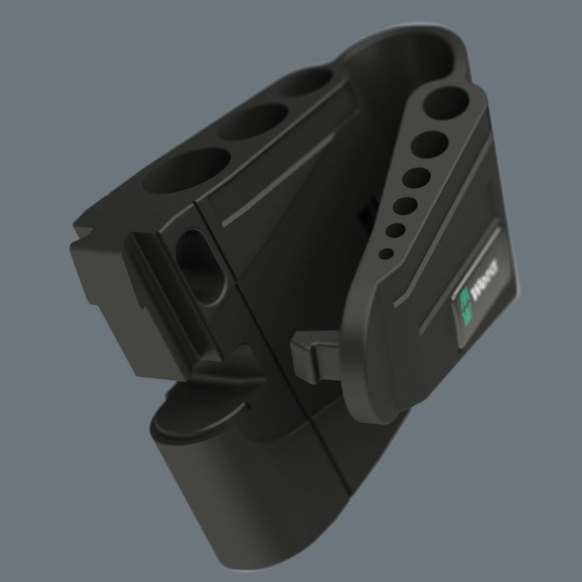 Fold-over clip keeps keys secure and easy to access.