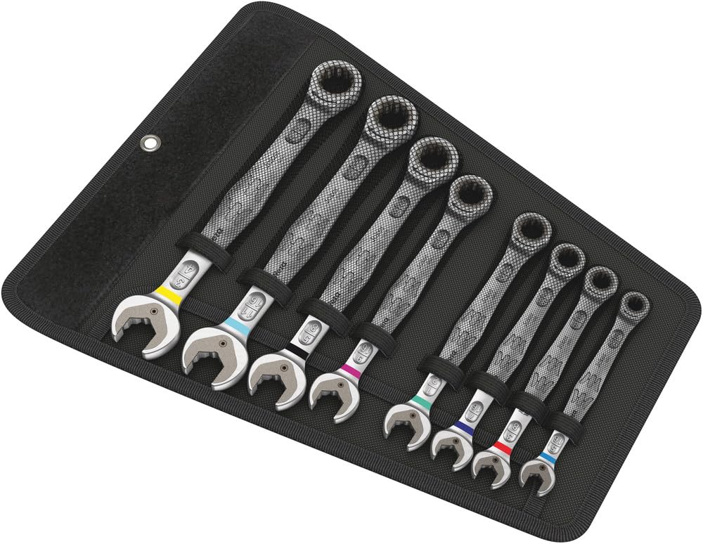Wera Joker 8pc imperial wrench set open-end grip for secure fastener engagement