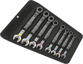Wera Joker 8pc imperial wrench set open-end grip for secure fastener engagement