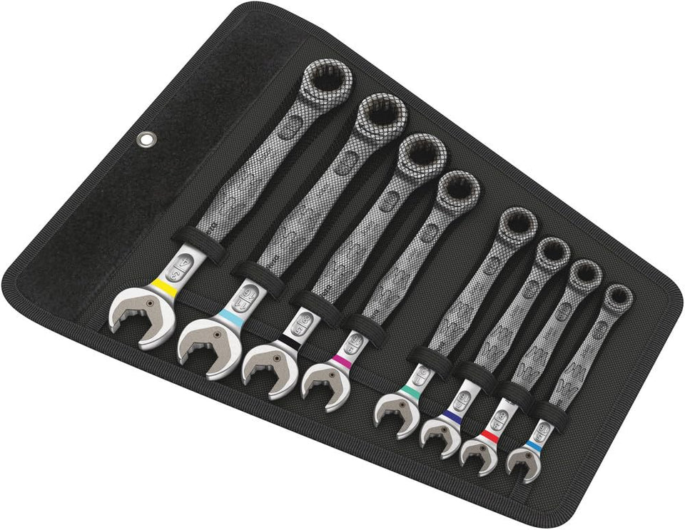 Wera Joker 8pc imperial wrench set open-end grip for secure fastener engagement