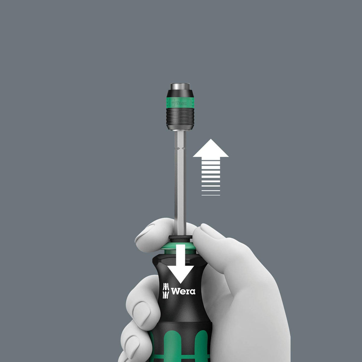 Wera KK25 integrated bit storage keeps bits organized on the go.
