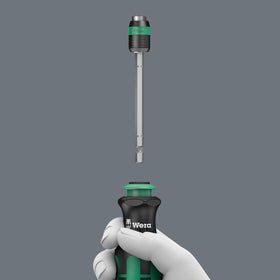 Wera KK25 Kraftform ergonomic handle for comfort and speed.