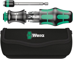 Wera KK25 replacement-type driver bit set with integrated storage for quick access.
