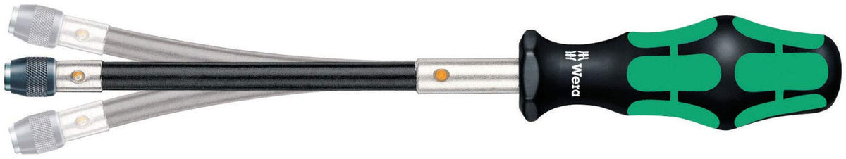 Wera Kraftform 392 quick-release chuck enables one-handed bit changes for faster setup.
