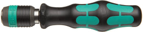 Close-up of Wera Kraftform handle showing anti-roll protection for stable work.