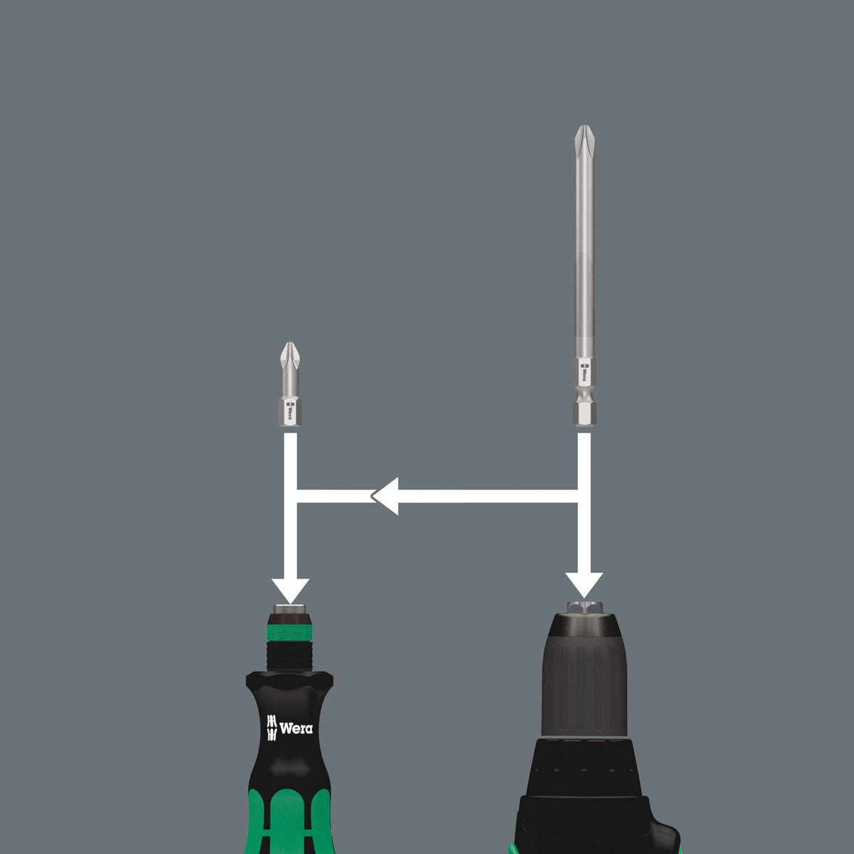 32-piece bit set including Hex-Plus and Torx for versatile fastening