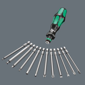 Rapidaptor quick-release enables one-handed bit changes for Wera Kompakt 62