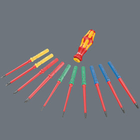 Wera Kraftform Kompakt VDE tool finder uses color coding for quick selection