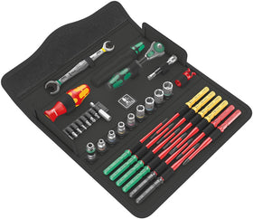 Wera Kraftform Kompakt W2 set front view for organized task setup