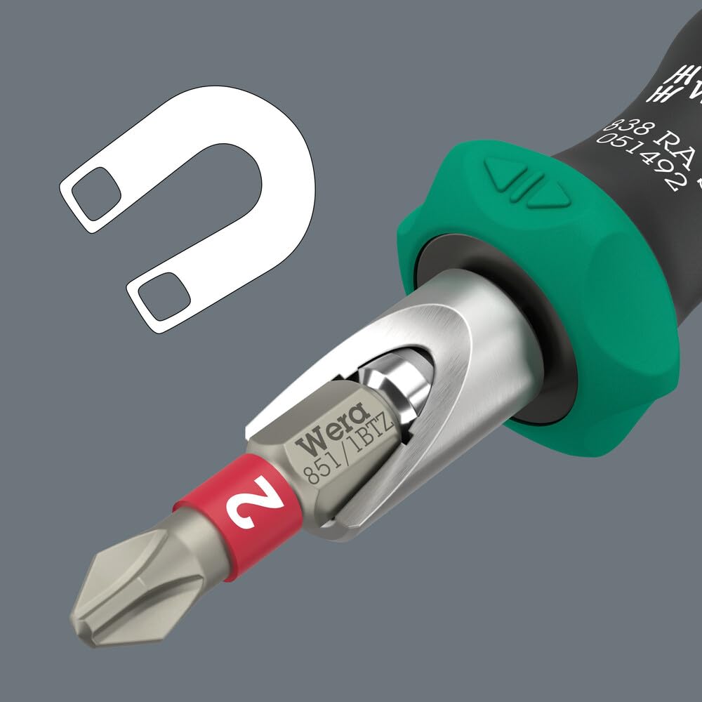 Wera Kraftform Plus handle delivers ergonomic comfort during use.