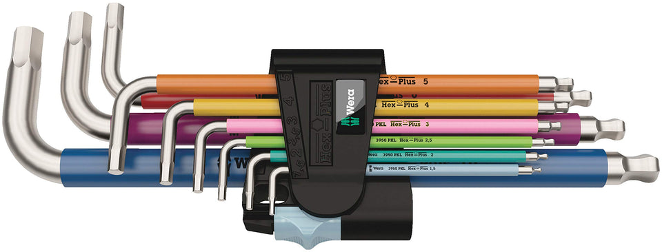 Wera L-Key Set 3950 open hex wrenches for easy access and leverage