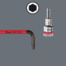 Wera long-arm ball-end enables safe work in tight mounting positions.