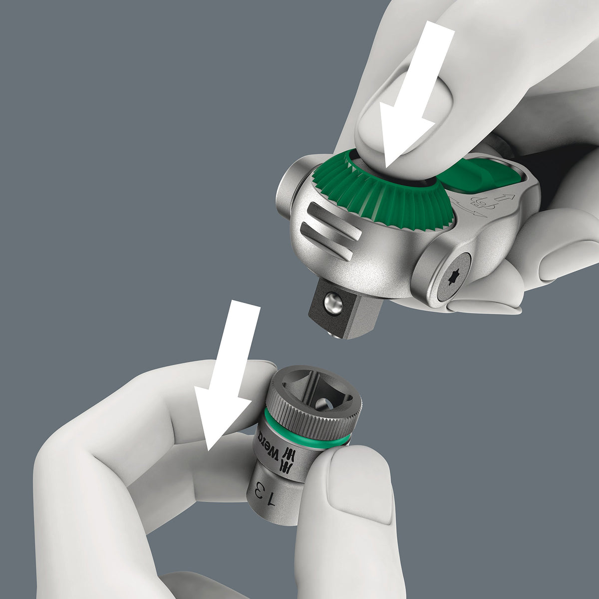Wera socket collection image emphasizes 28-piece imperial sockets for versatile repair tasks.