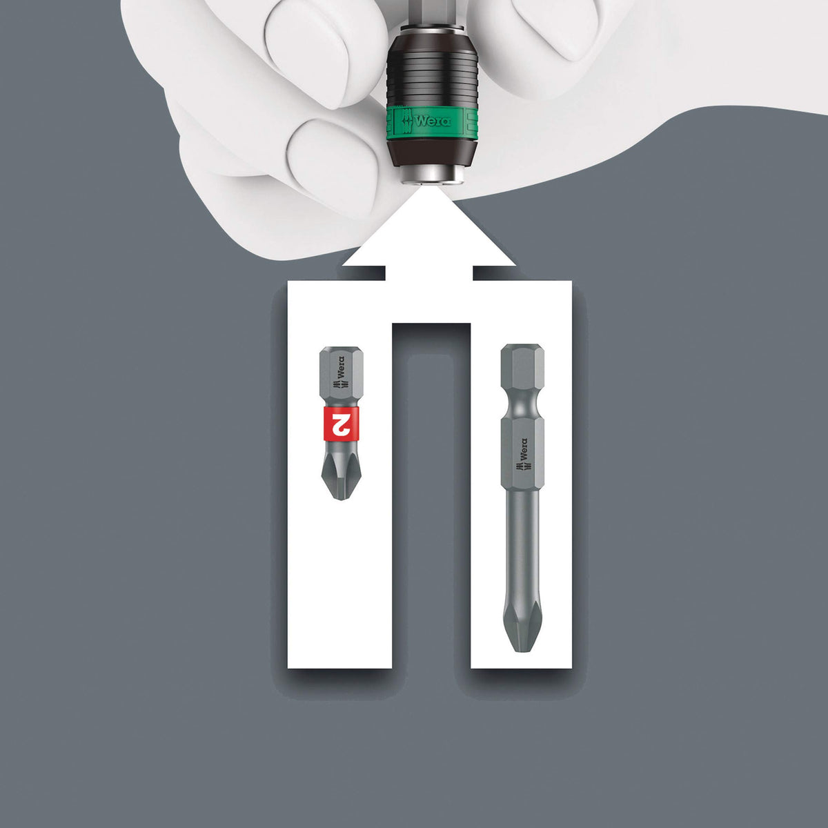 Wera screwdriver in use with comfortable grip during extended tasks.
