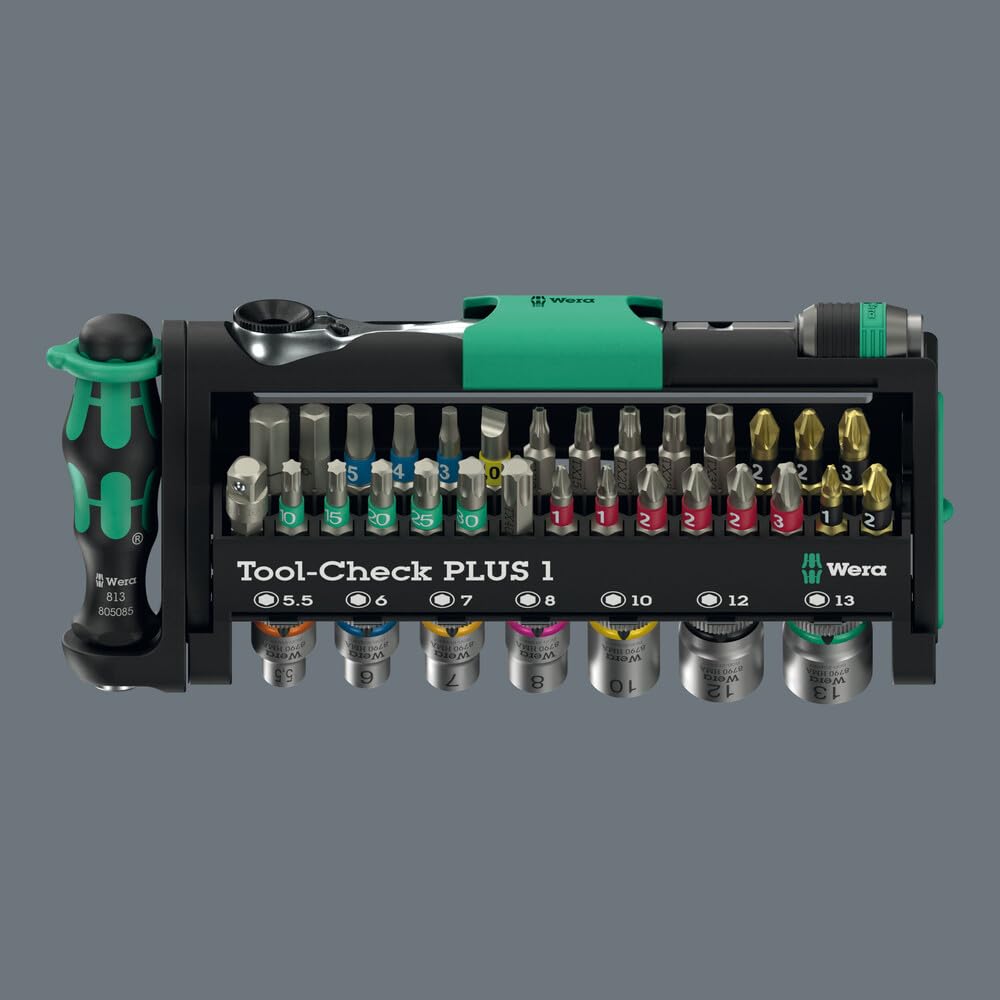 Wera TOOL-CHECK PLUS 1 in a drawer shows compact storage for organized toolkits.