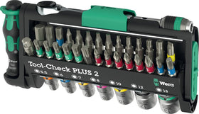 Wera Tool-Check Plus 2 compact case showing 39-piece versatility for projects